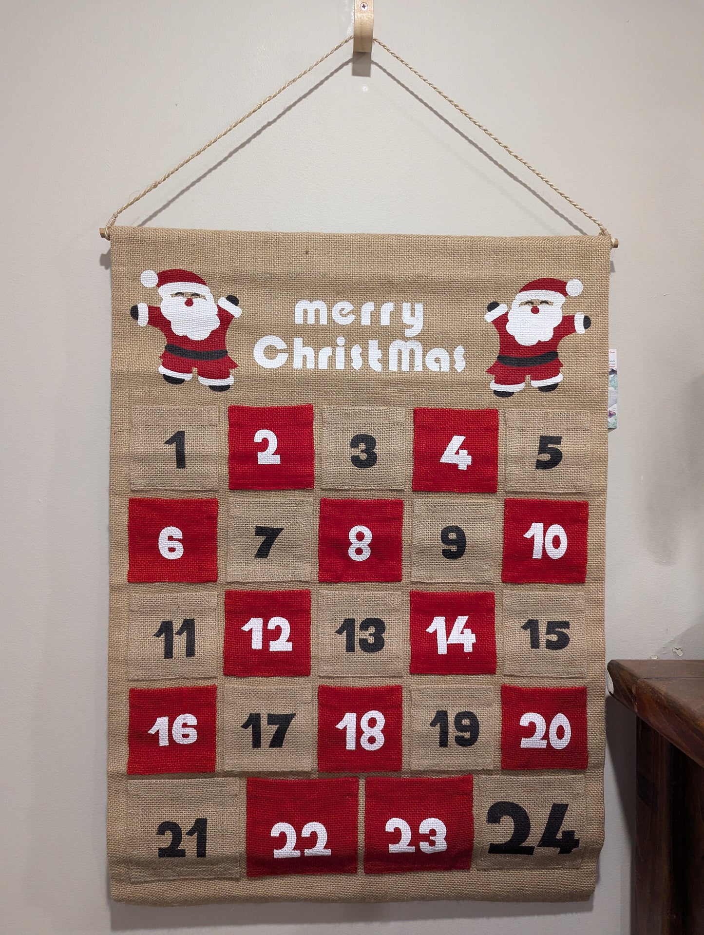 Jute Fill Your Own Advent Calendar