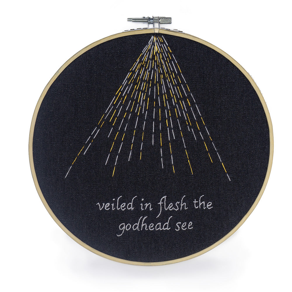Veiled in Flesh Embroidery Hoop