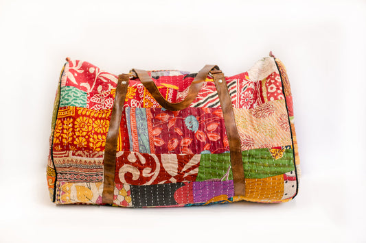 Kantha overnight bag