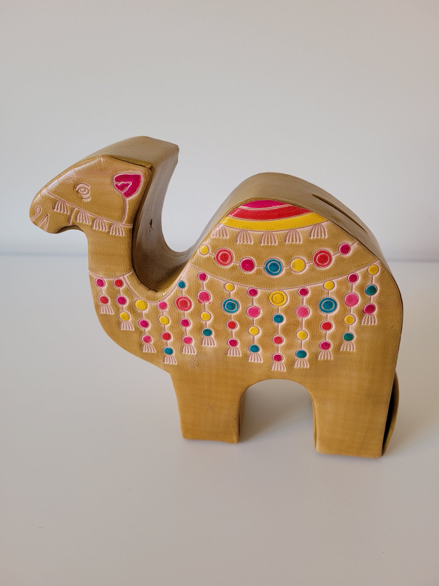 Leather Camel Bank