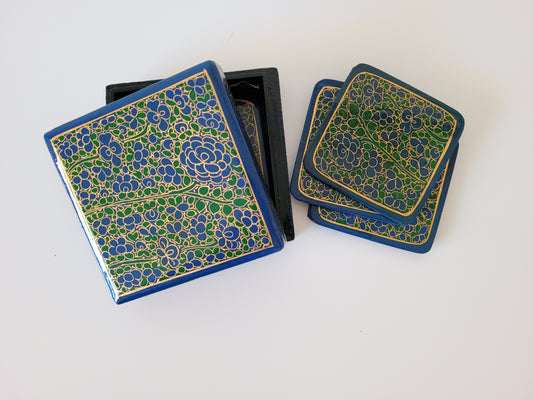 Blue Coaster Set