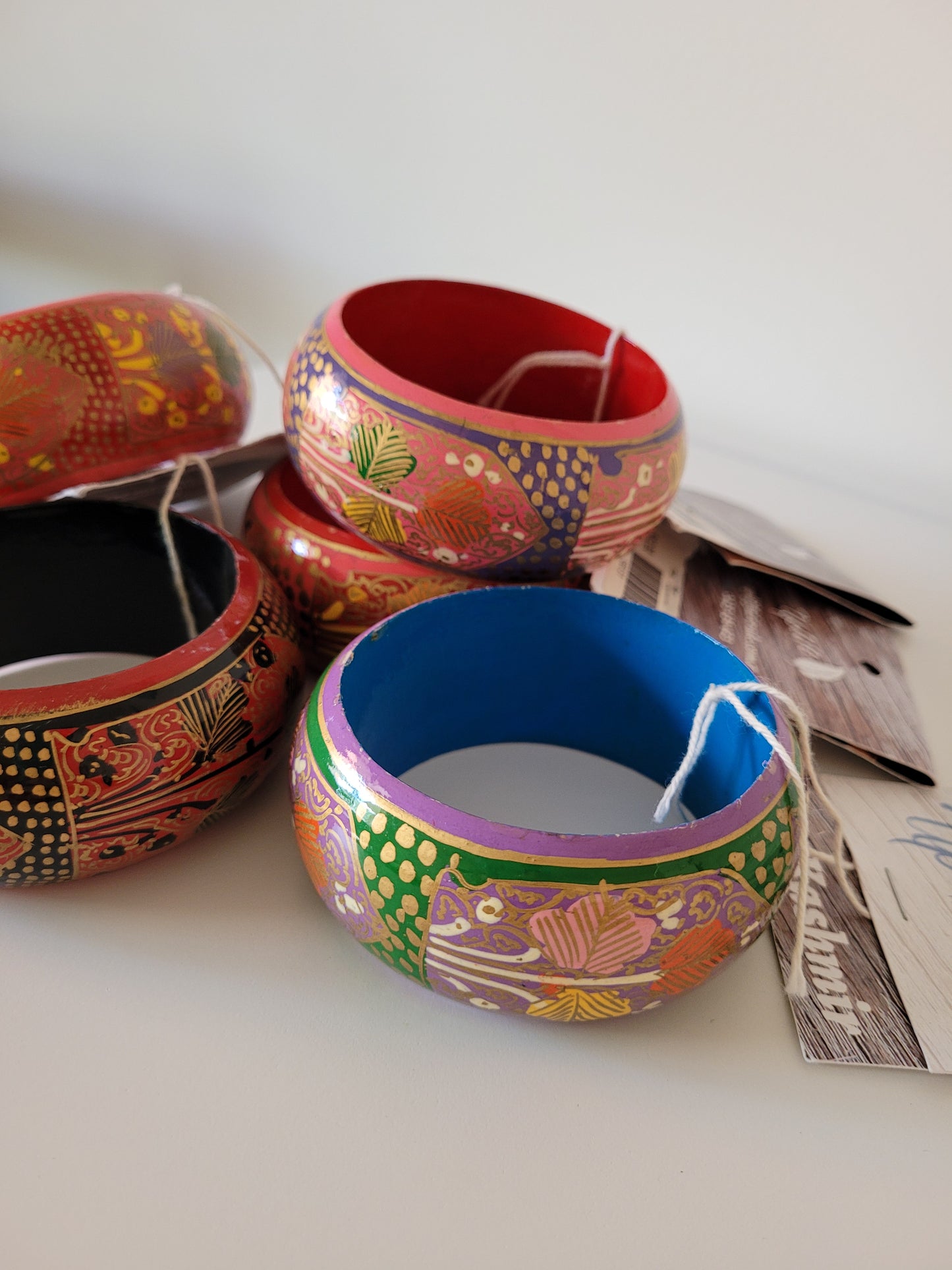 Wide Hand Painted Bangle