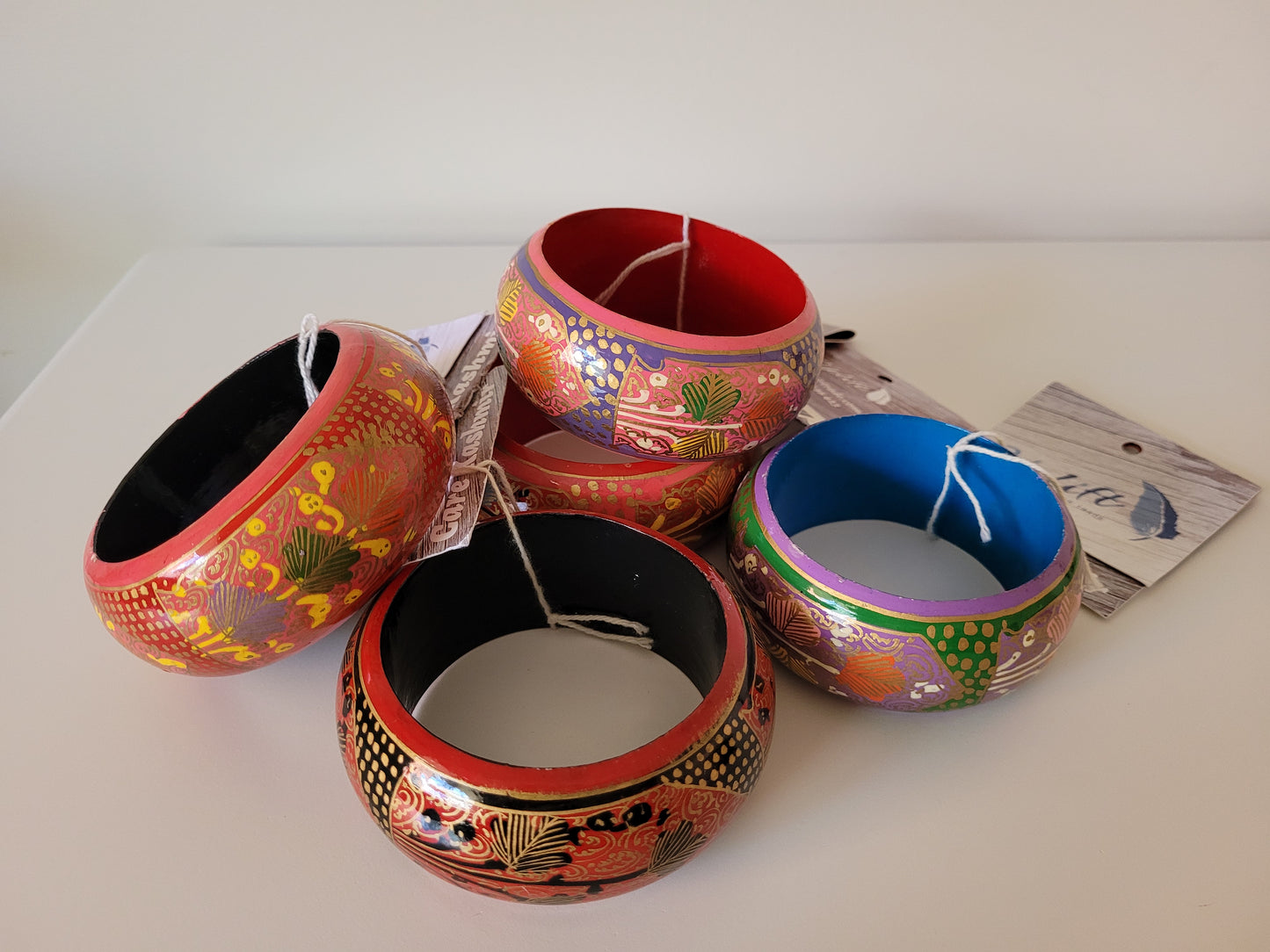 Wide Hand Painted Bangle