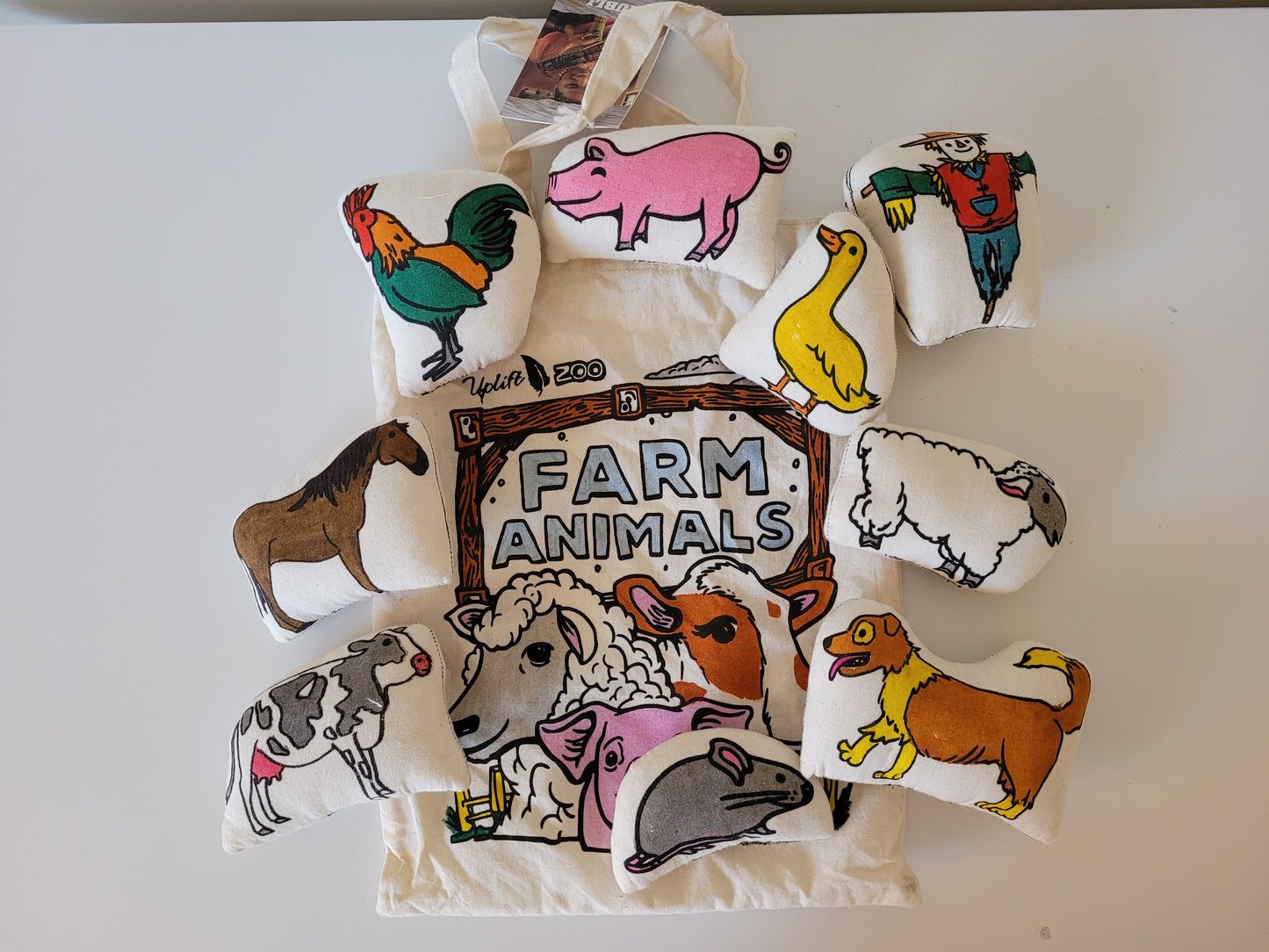 Farm Animals Toy Bag