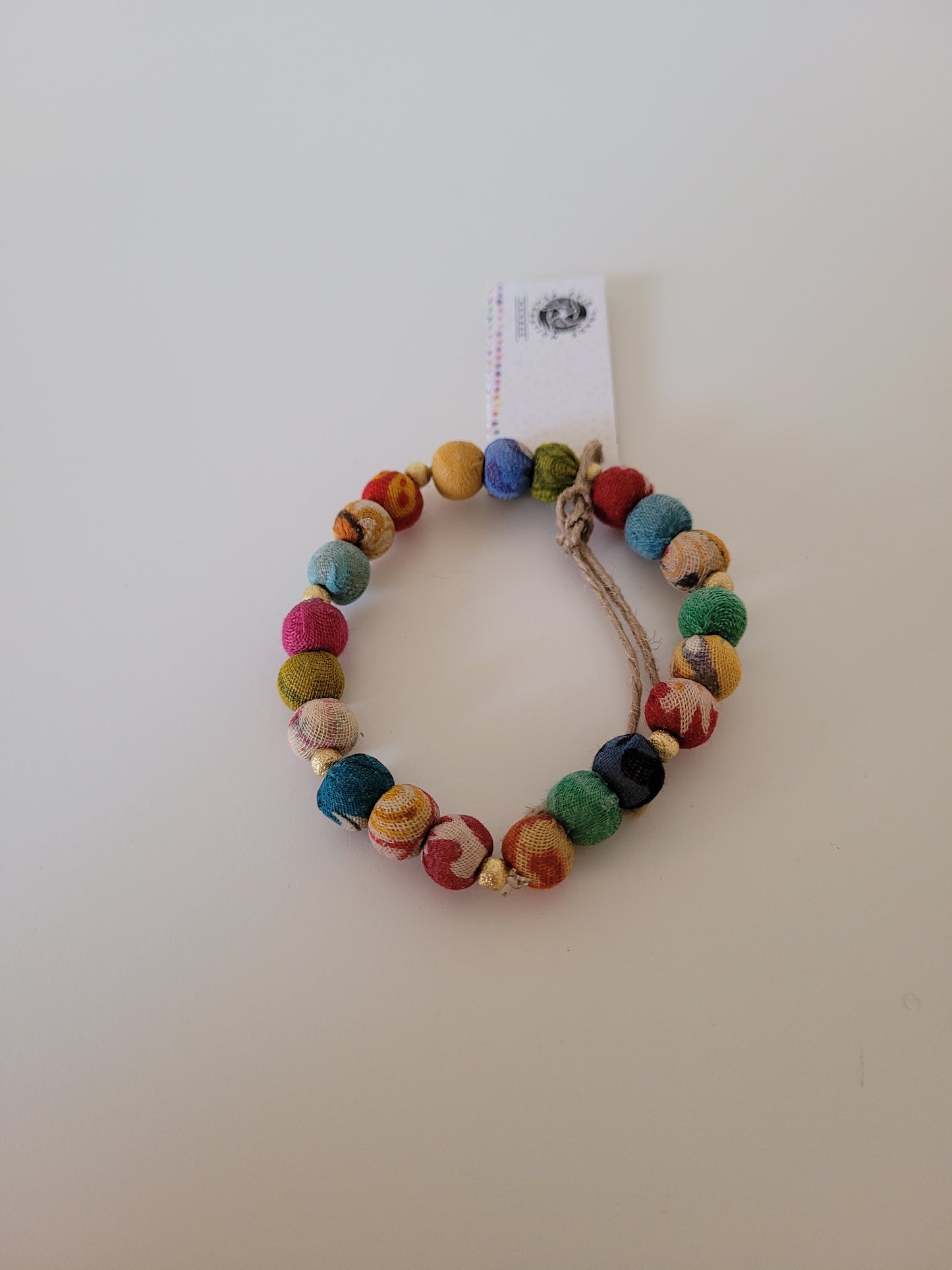 Kantha bead Bracelets Round Beads