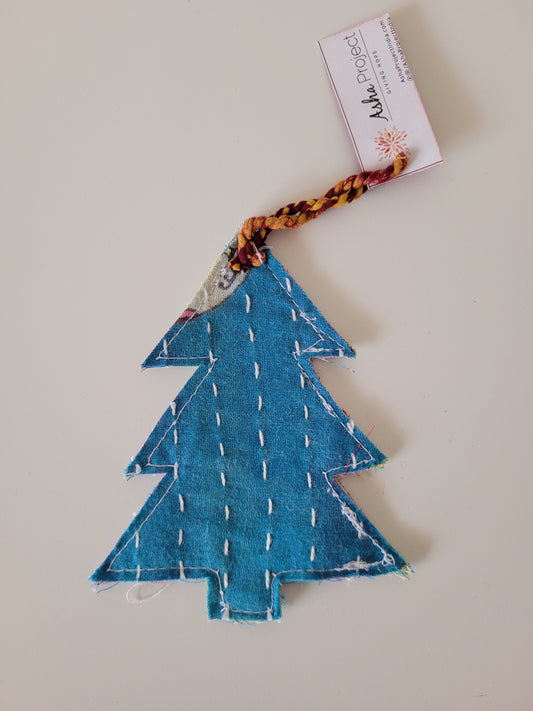 Kantha Christmas Tree Ornament