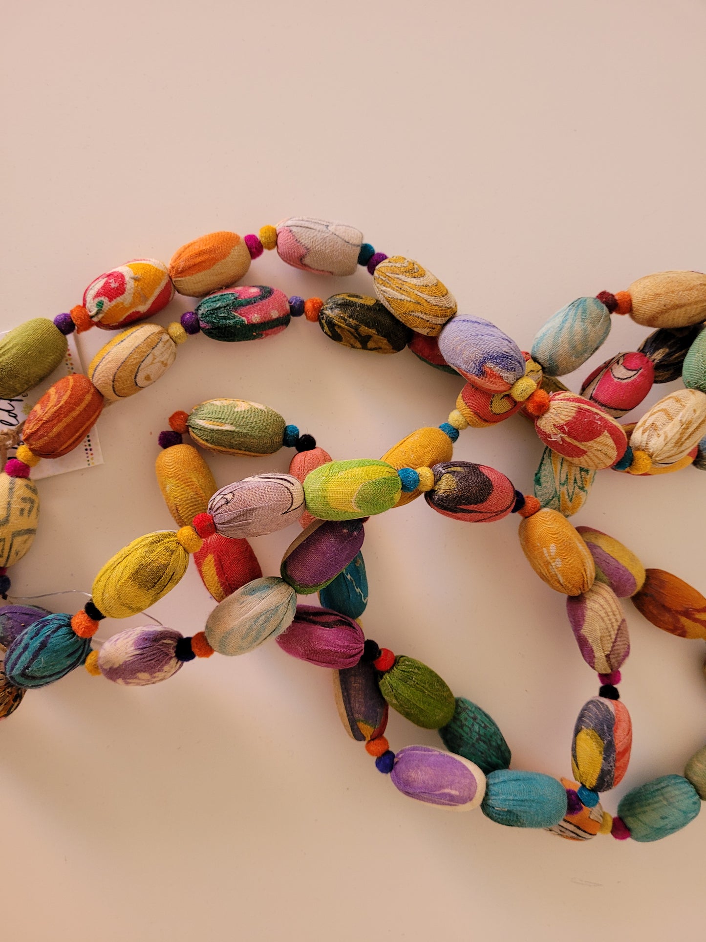 Kantha Oval Bead Garland