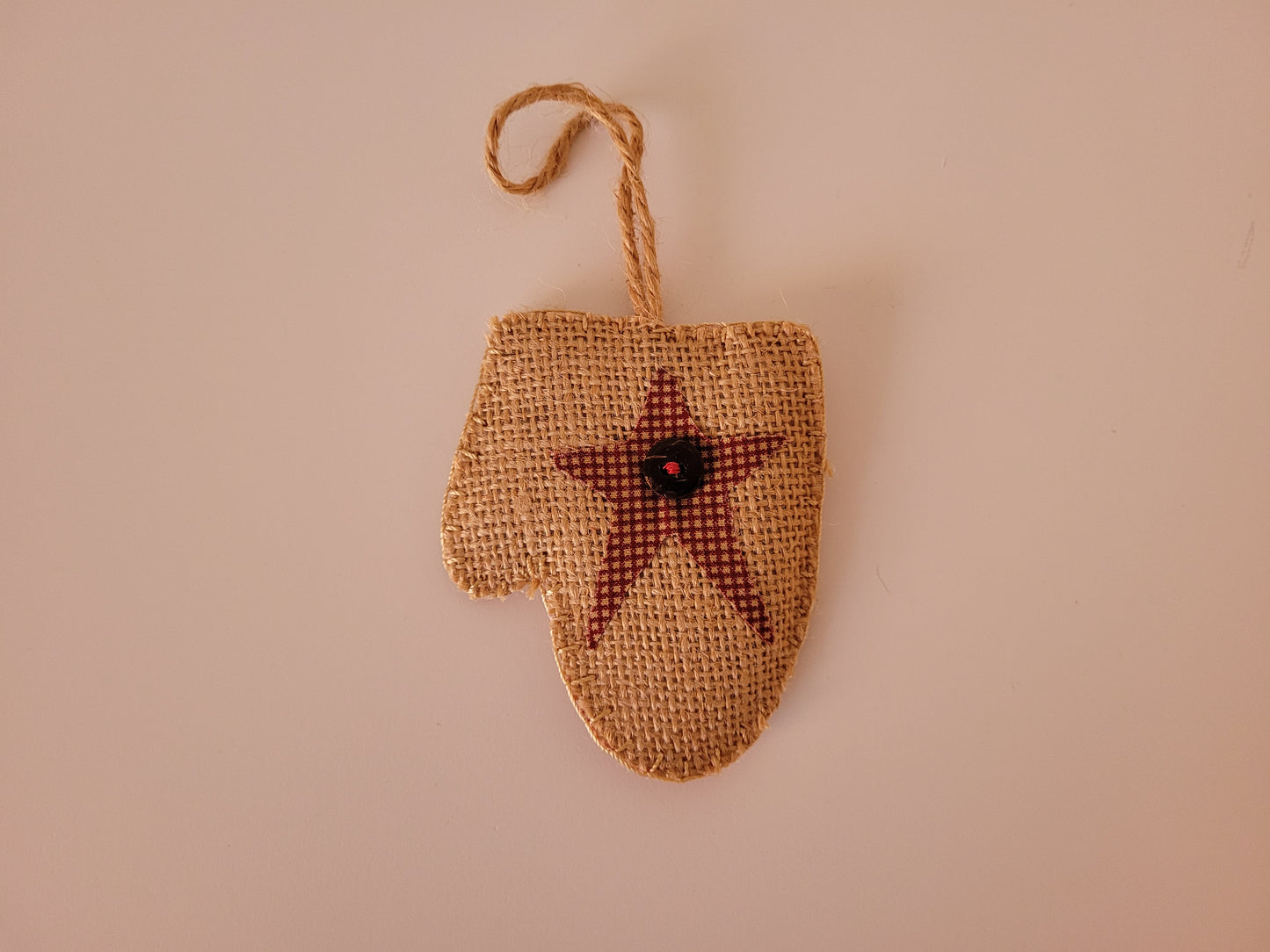 Burlap Christmas ornaments