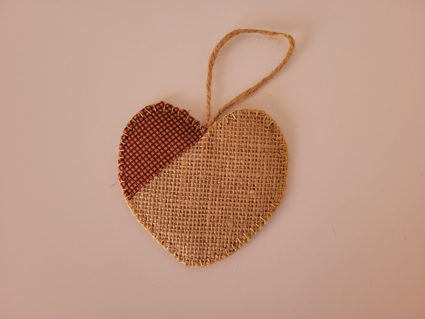 Burlap Christmas ornaments