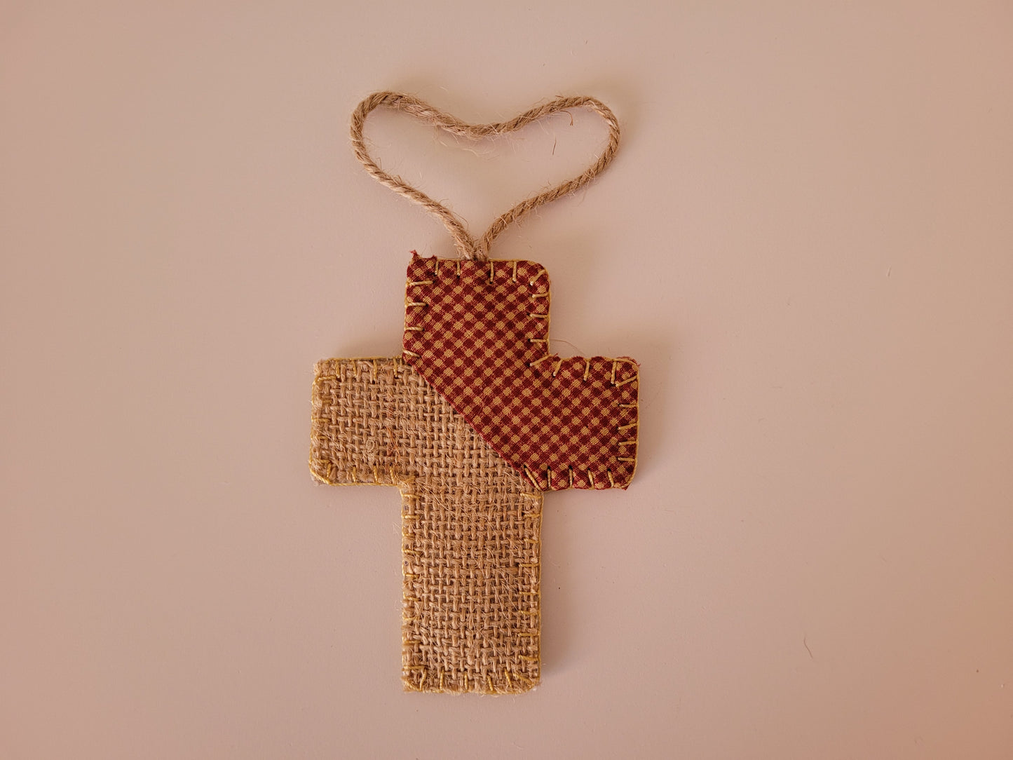 Burlap Christmas ornaments