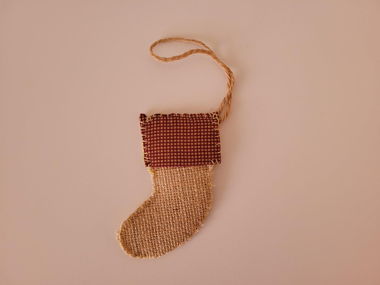 Burlap Christmas ornaments