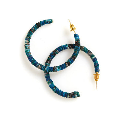 Sari hoop earrings