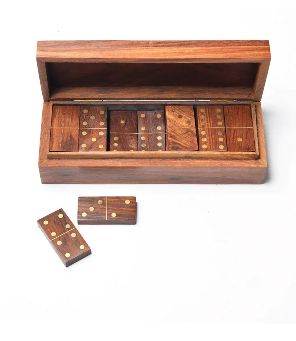 Wooden Dominoes Set