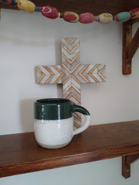 Handmade Ceramic Green Coffee Mug