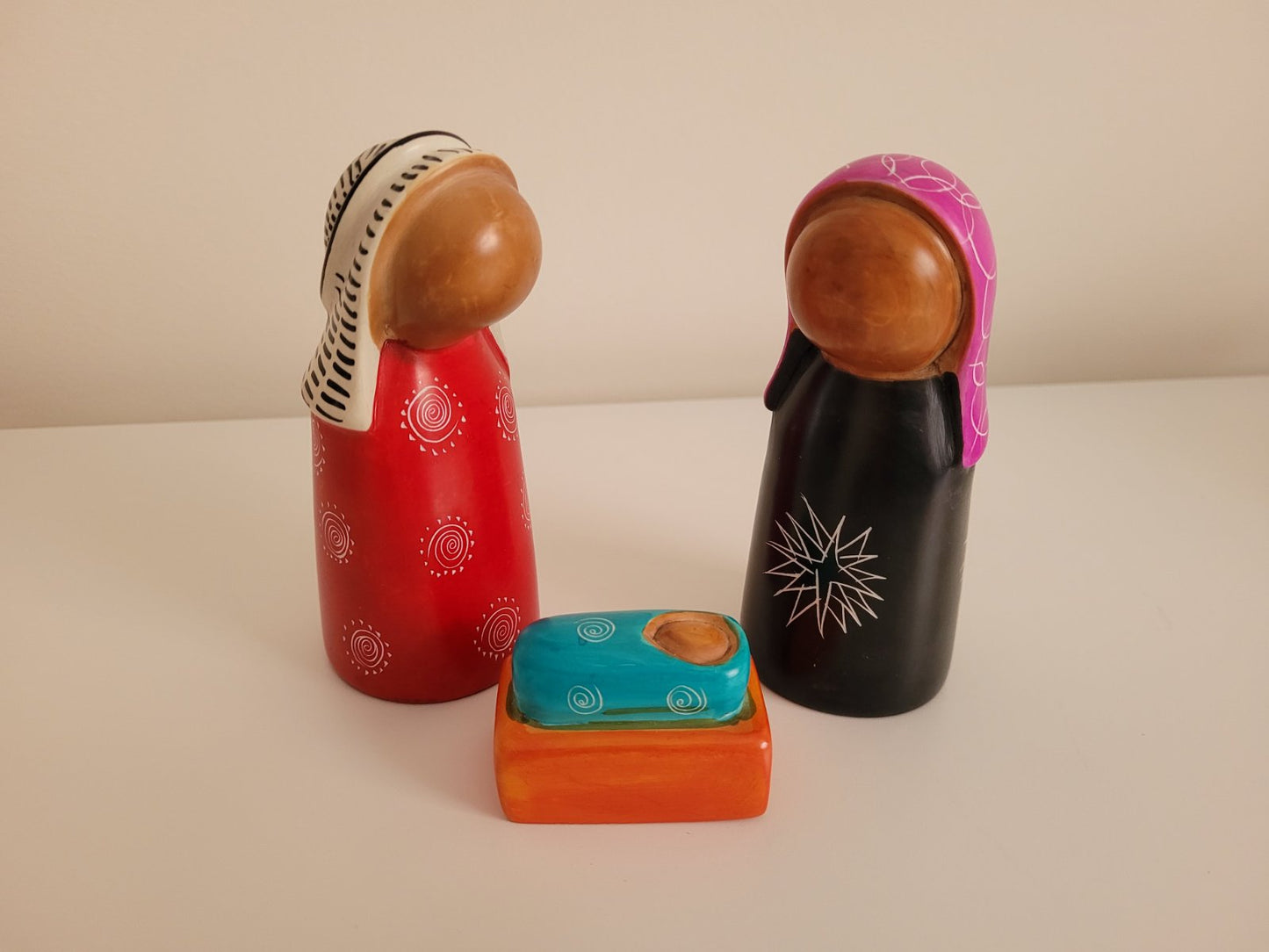 Soapstone Nativity Colourful