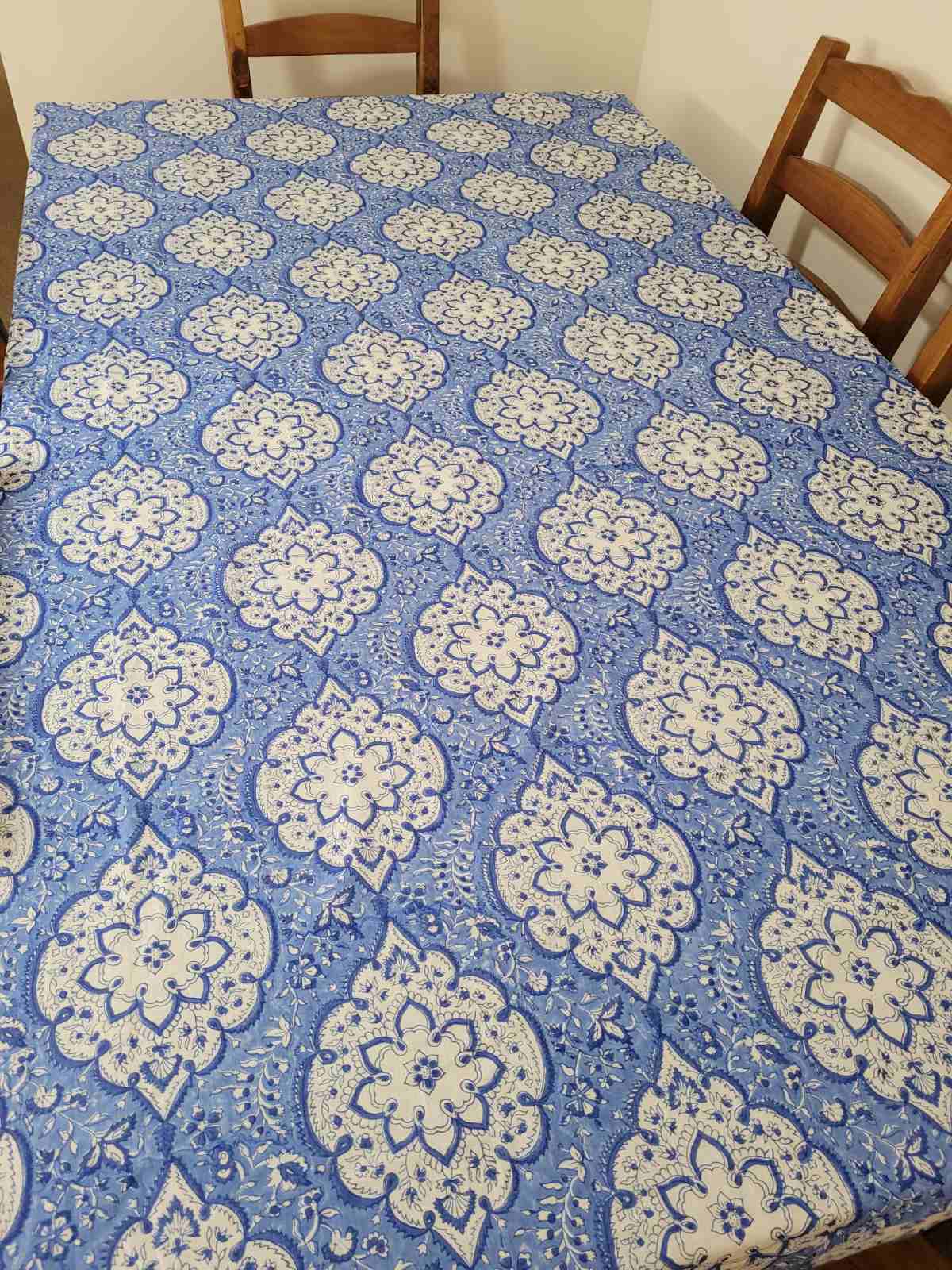 Hand Block Printed Table Cloths