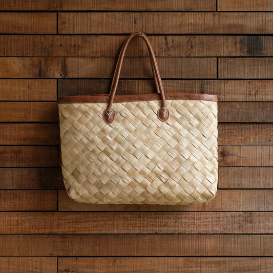 Handwoven oversized tote bag