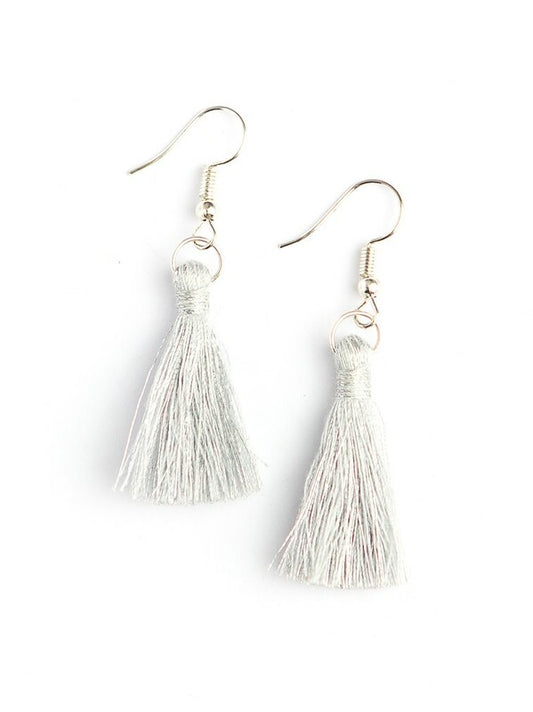 Silver Tassel Earrings